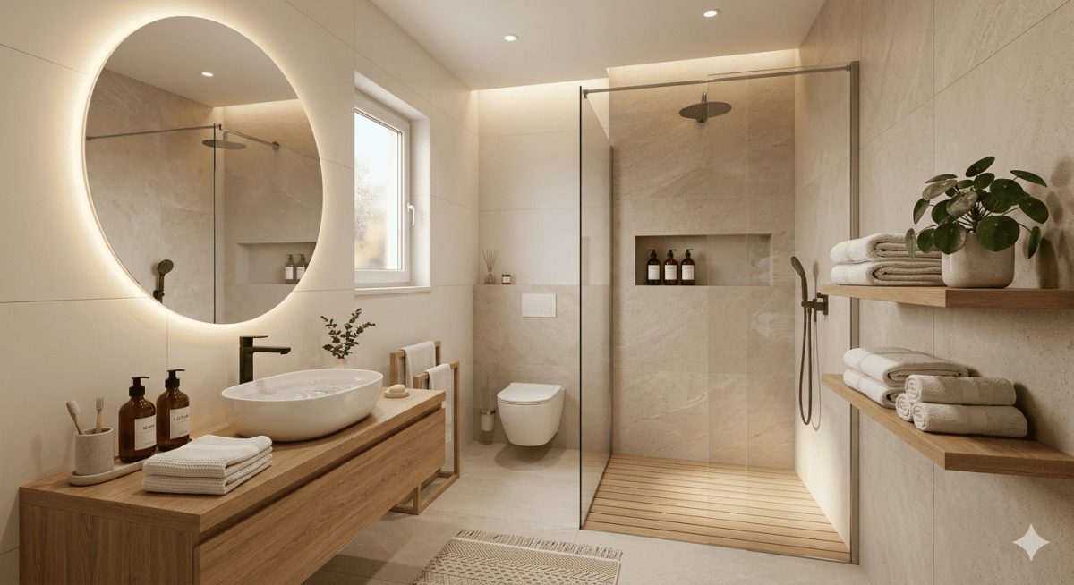 Tren & Inovasi Kamar Mandi Modern Panduan Lengkap Bikin Bathroom Makin Estetik, Canggih, dan Nyaman tanpa Renovasi Ribet